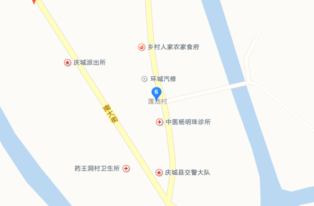 庆城县莲池开发区交通路线指引图片